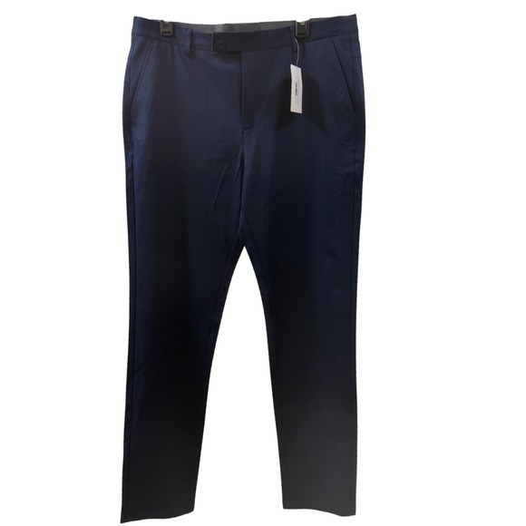 NWT Boston Scott Mens Tech Pants 38x32 Navy Blue Go-Anywhere Pants MSRP $125